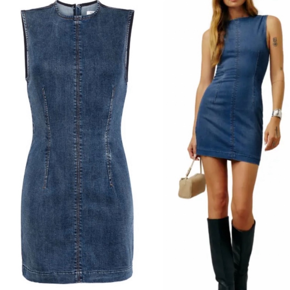 Reformation Kendi Denim mini dress